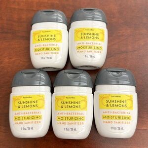 BBW 5 pk Moisturizing Antibacterial HAND SANITIZERS Sunshine & Lemons